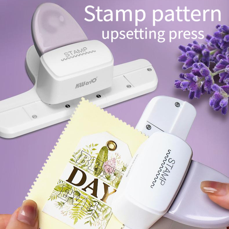Tem Edge Punch -Kedeyou Thiết Bị Dập Nổi Tem Trẻ Em Handmade Tự Làm Lỗ Đấm Tem Thiết Bị Dập Nổi Sổ T