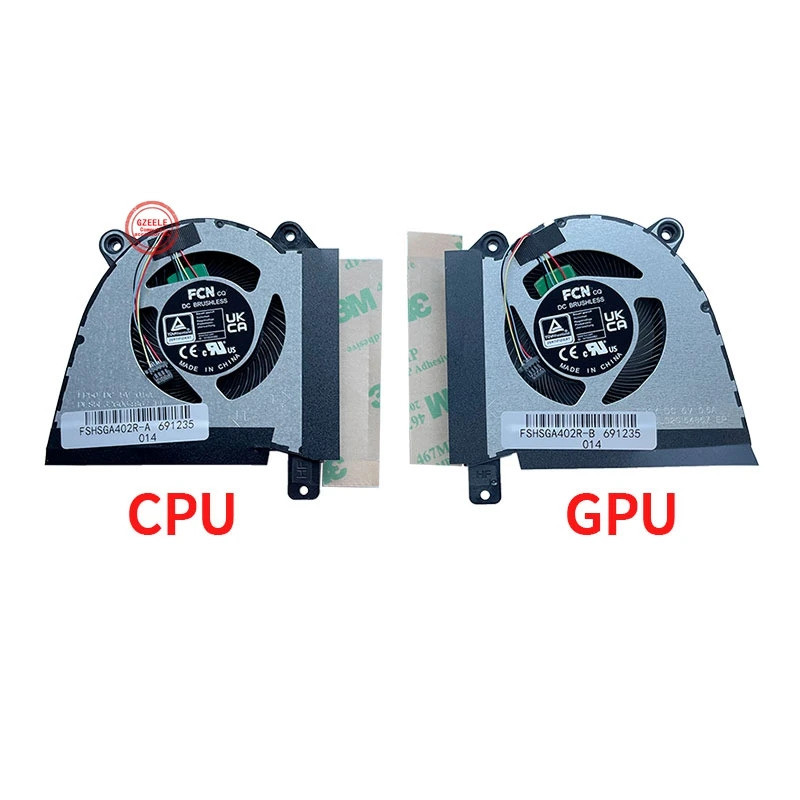 IiNew Laptop Cpu GPU Quạt Cho ASUS ROG Zephyrus 14 2022 G14 GA402R GA402RJ GA402RK 2022 / GA402X 202