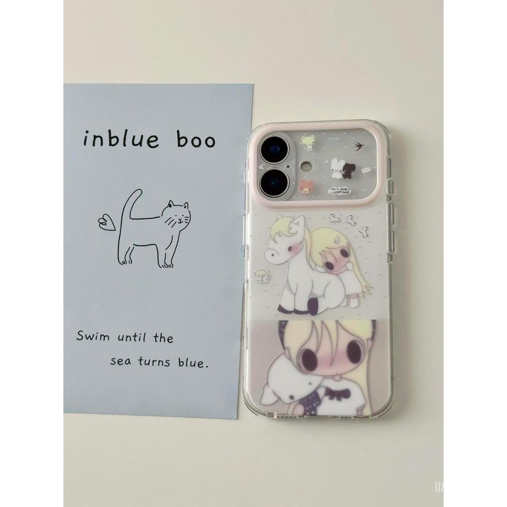 Ốp Điện Thoại Thích Hợp Cho iPhone 7 8 XS XR XSMAX 11 12 13 14 15 16 17 Pro max Plus White Horse Gir