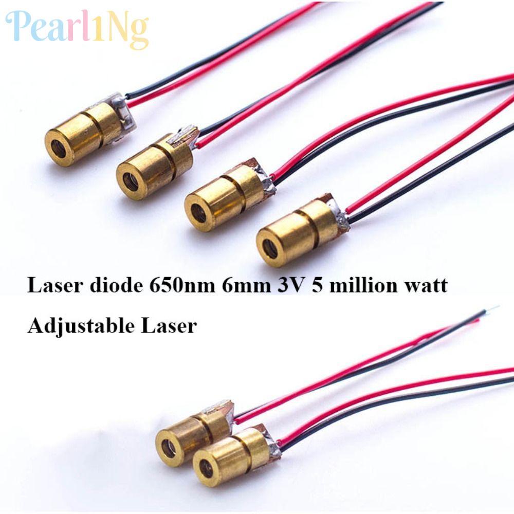 PEARLTH 1 / 3 / 5 / 10pc Điốt Laser 5 triệu watt Mô-đun Diode Chấm Đỏ