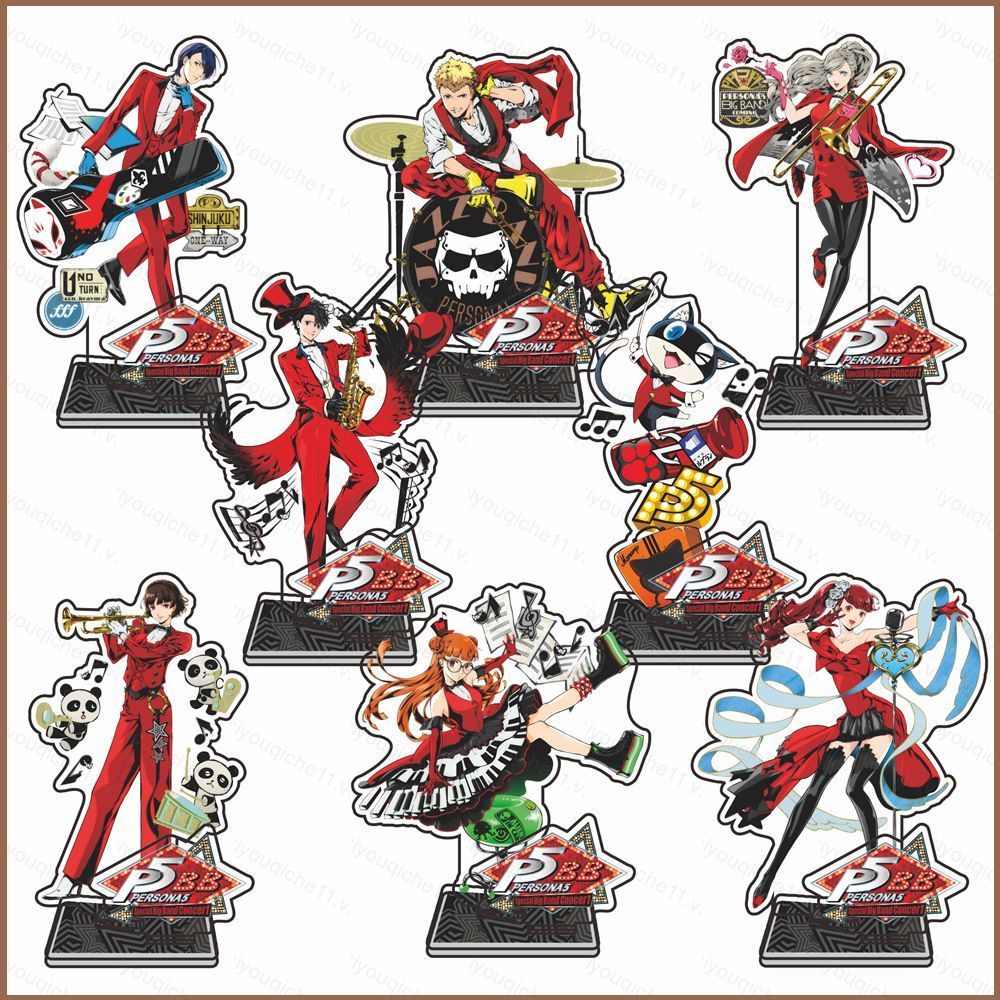 SQ11 PERSONA 5 Tấm Đứng Morgana Acrylic Ký Hiệu Anime Để Bàn Trang Trí