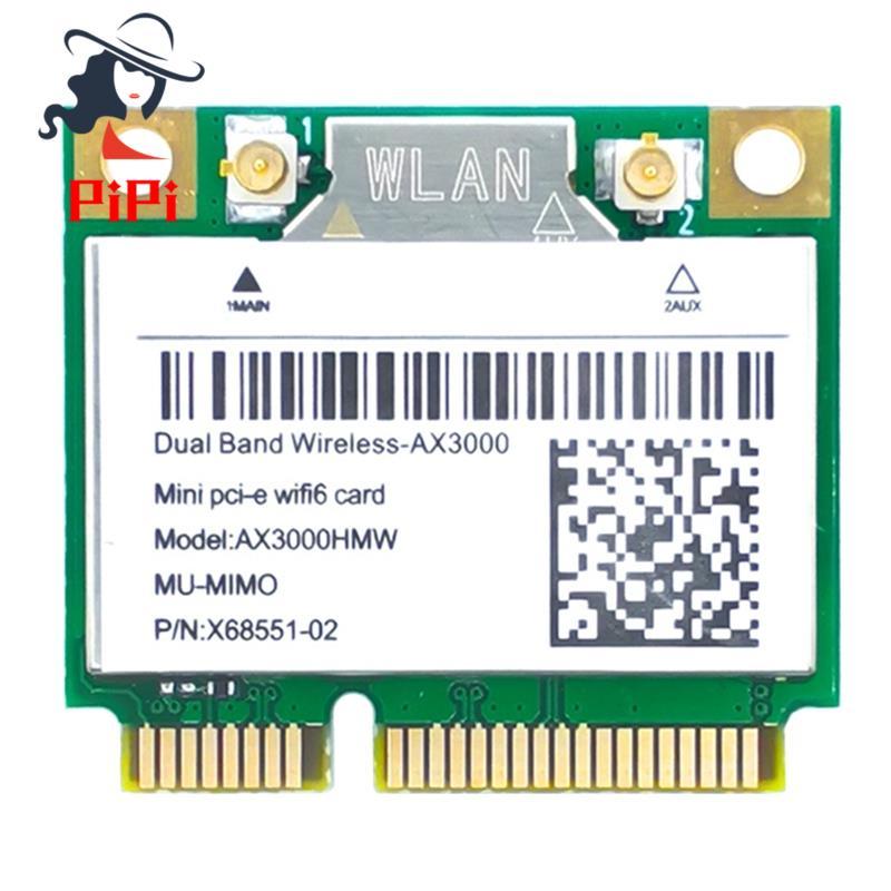 Thẻ WiFi PCB Thẻ WiFi AX200 AX3000HMW Mini PCI-E WiFi 6 Bộ Chuyển Đổi Không Dây 2.4G / 5G Bluetooth 