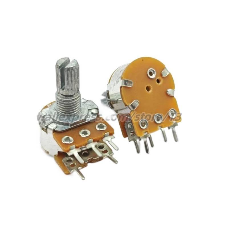 5 CHIẾC WH148 16 Loại Mono Chiết Áp Có Công Tắc B5K B10K B20K B50K B100K B500K Khuếch Đại Chiết Áp T