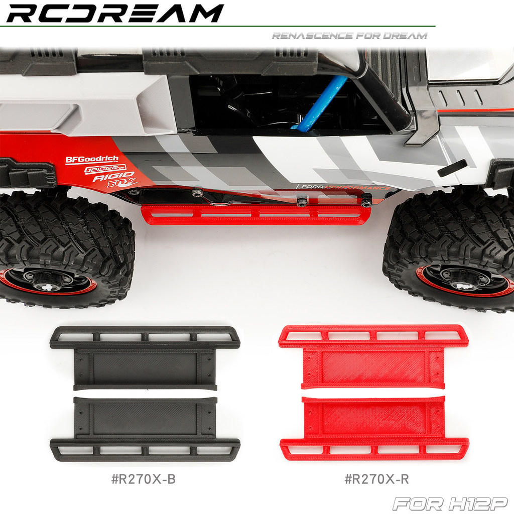 RCDream 1 / 12 MJX H12P Thanh bên, Đường bên, Váy bên, Phụ kiện vỏ xe bảo vệ