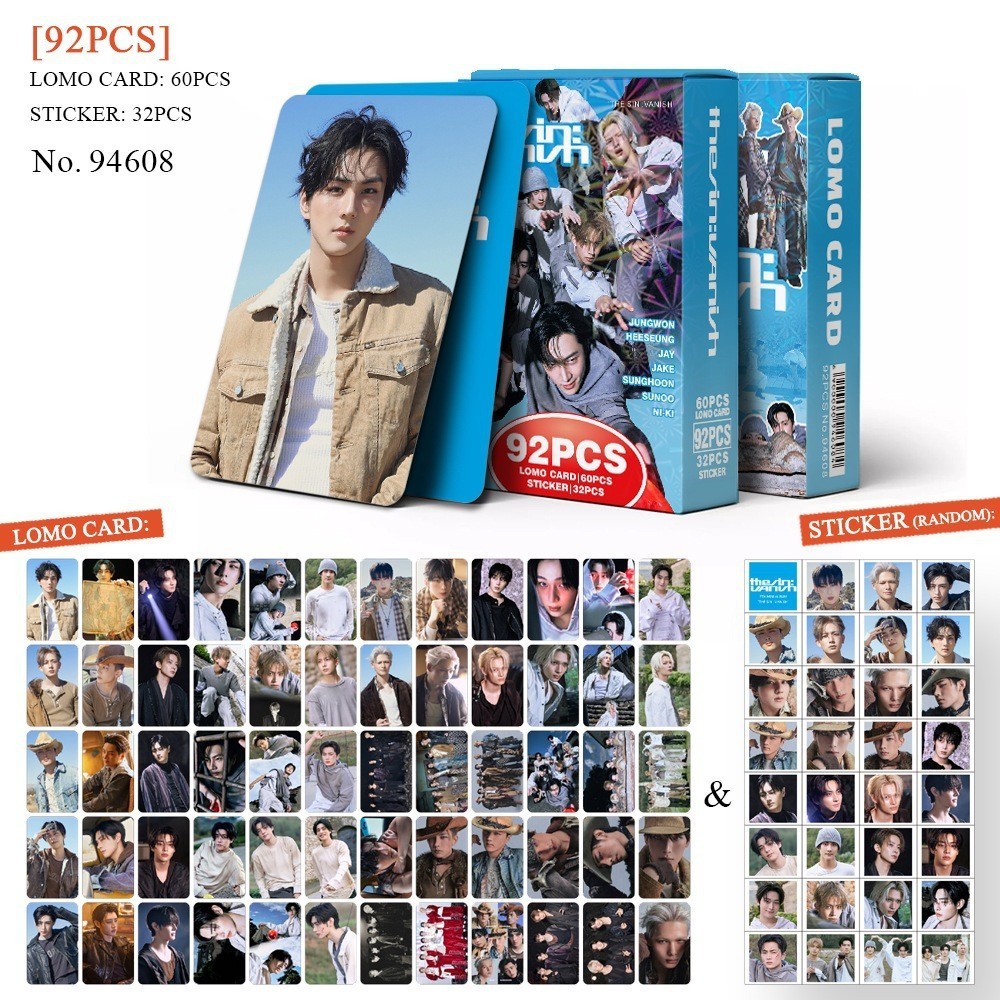 92 Photocards ENHYPEN Album mới THE SIN Star Merchandise LOMO Cards-