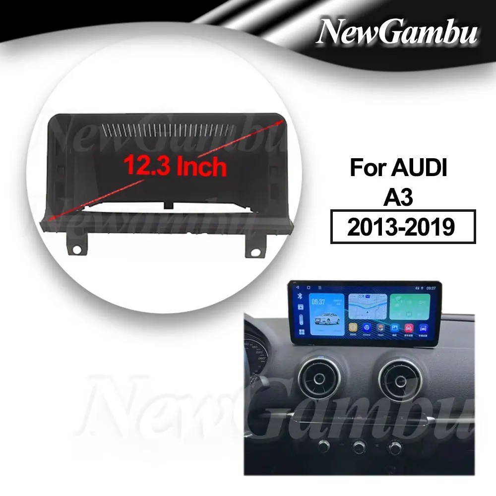 Chất Lượng Cao-Audi A3 Khung Điều Hướng 2013-2019 Android Điều Hướng Bảng Điều Khiển Trung Tâm Sửa Đ