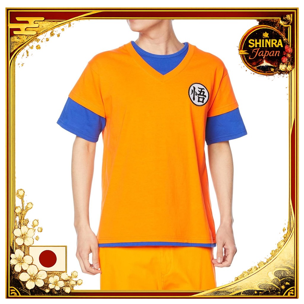 《Direct From Japan》  T-shirt Short Sleeve Narikiri Goku Majin Buu Capsule Corporation Red Ribbon Arm