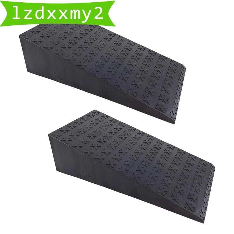 2x Squat Wedge Block Yoga Wedge Block Cáng Gót Chân Di Động Chống Trơn Trượt