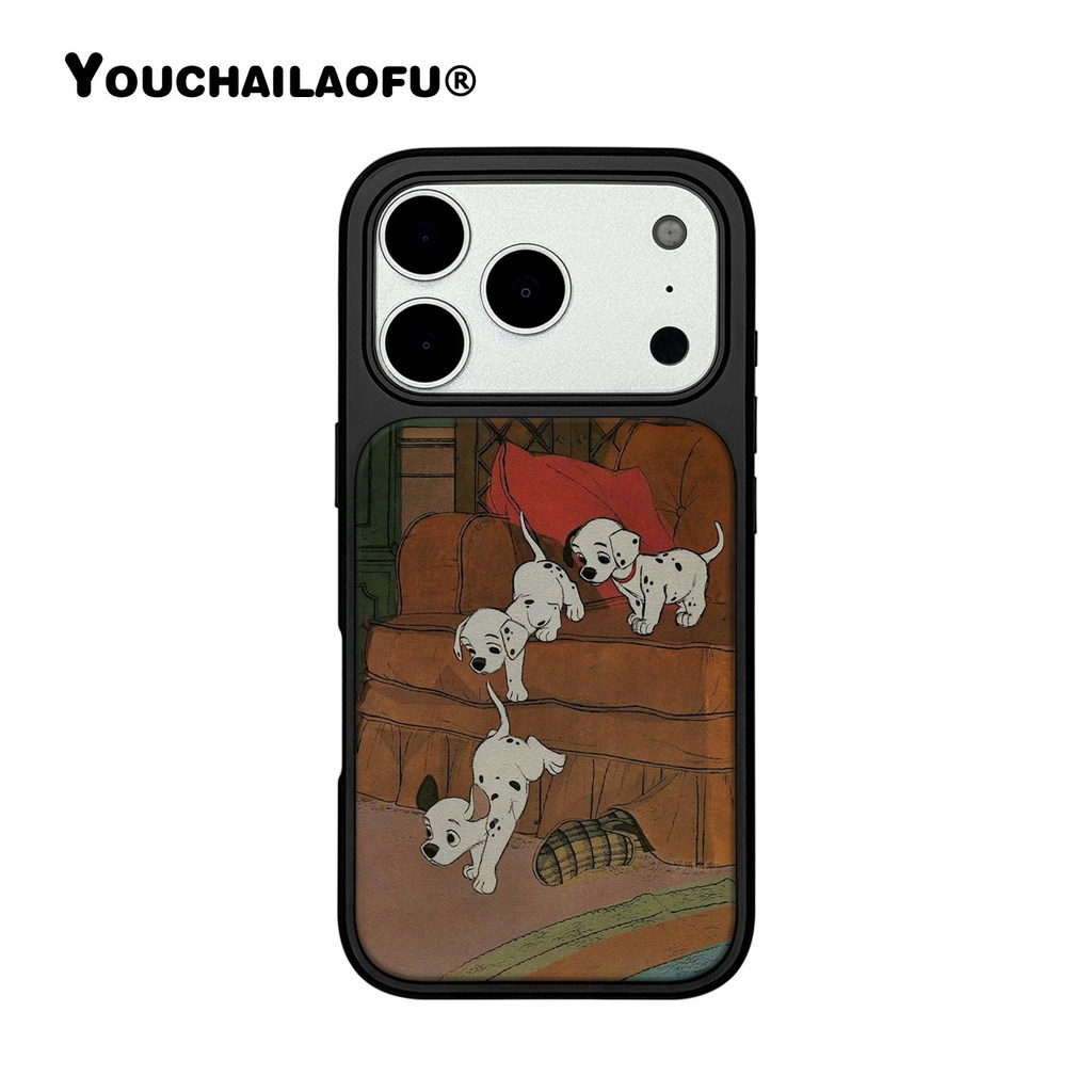Dễ Thương Retro Hoạt Hình 101 Chó đốm Thích Hợp Cho iphone17promax Vỏ Điện Thoại Từ Tính Apple 16pro