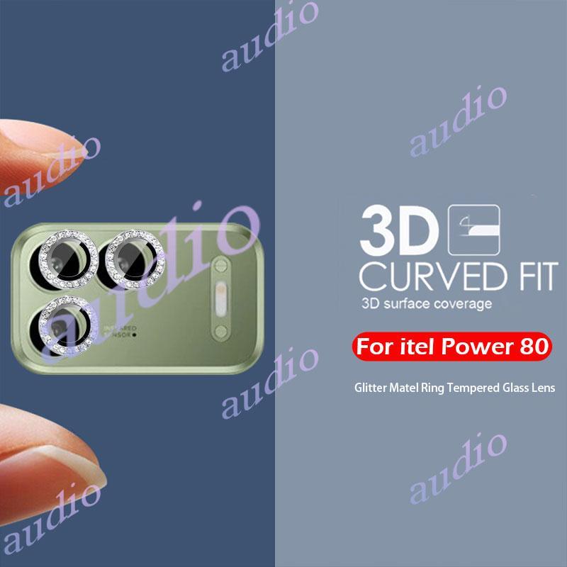 Itel Power 80 4G Kim Cương Lấp Lánh Kim Loại Kính Bảo Vệ Ống Kính Máy Ảnh Cho Itel Power 80 Power80 
