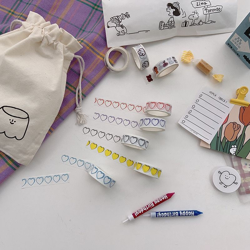 Girl's Diary of Love10y and ins New sticker material for students Korean handmade salt paper diy Boo
