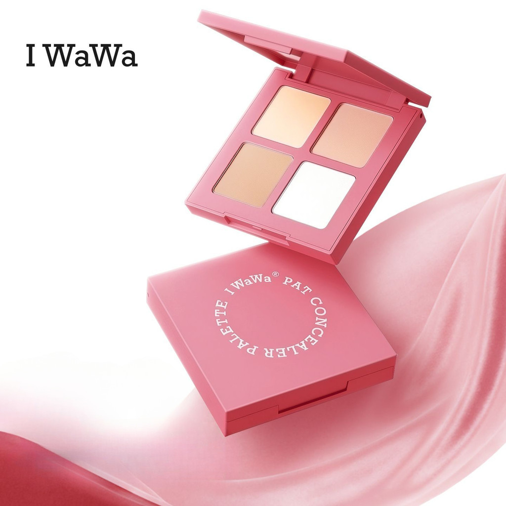 Kem che khuyết điểm Iwawa Silky Buildable Skin Friendly Brightening Four Shade Concealer Compact Wit