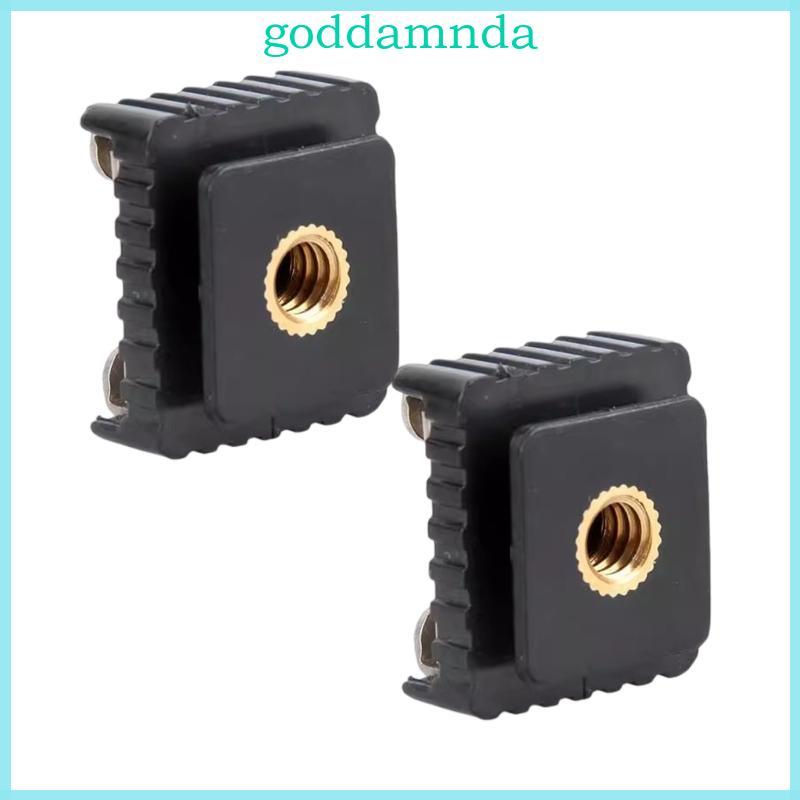 GODD 2 Chiếc Flash Hot Shoe Mount Adapter Sang 1 4inch Thread Cho Studio Light Stand Tripod Vít Cho 
