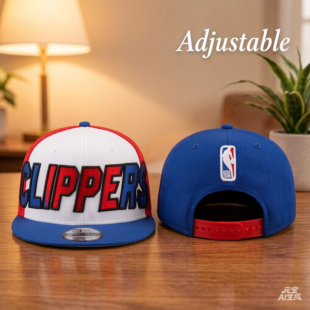 Nam LA Clippers New Era White / Royal Back Half 9FIFTY Snapback Mũ 9Fifty Snapback Cap, unisex, tấm 
