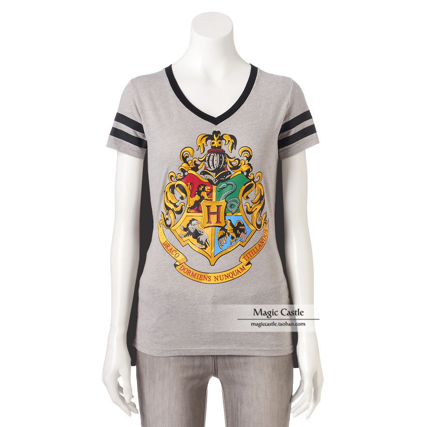 Harrypotter harrypotter Chính Hãng WD Hogwarts Học Huy Hiệu Sư Tử Áo Khoác Mùa Hè Cotton Nguyên Chất