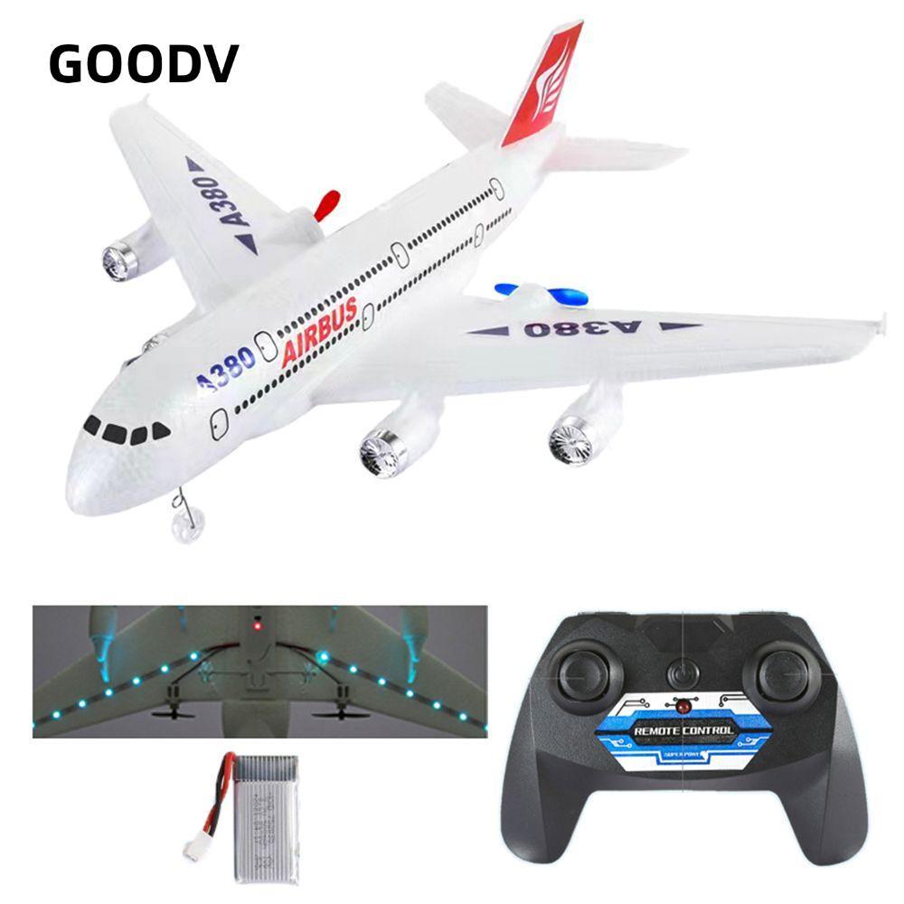 Đồ chơi máy bay GOODV Cánh cố định ném tay cho Airbus A380 RC Glider