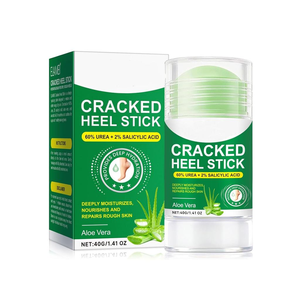 Grospe60% UreaFootCareStickwithSalicylicAcidandAloeVera, MaximumStrengthMisturingforDryCrackedHeels,