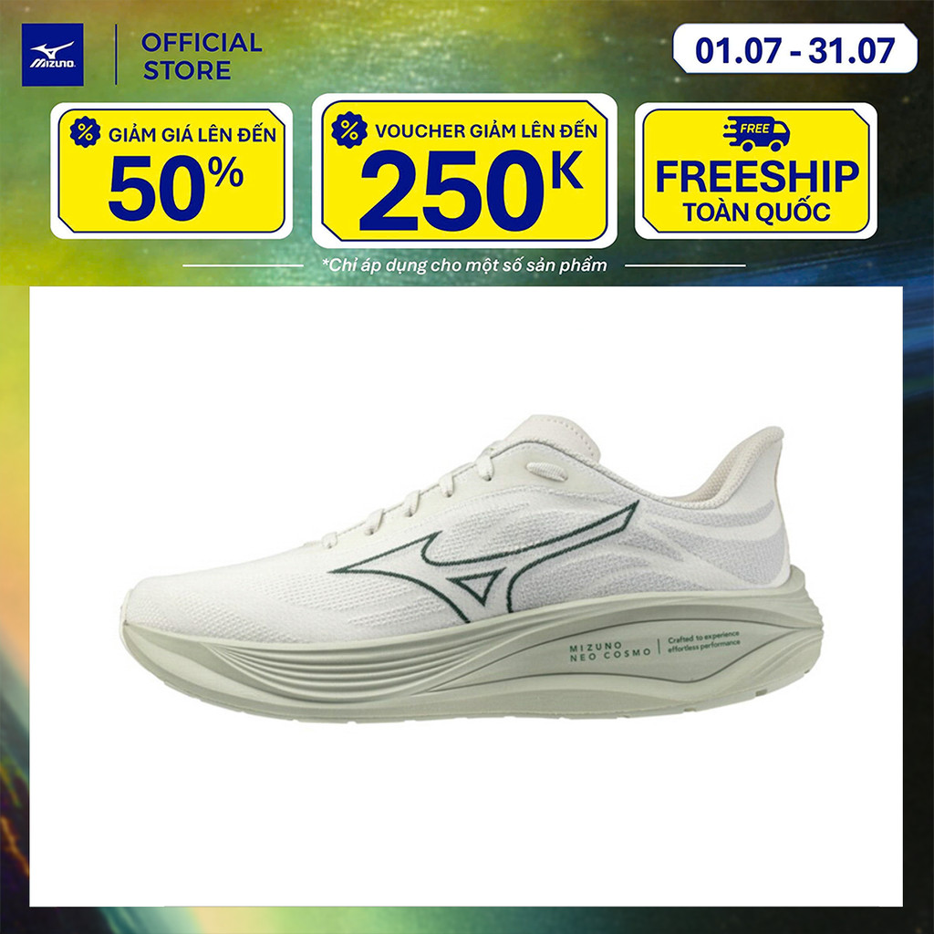 Giày Chạy Bộ Unisex Mizuno Mizuno Neo Cosmo - Trắng Ngà - J1GC251332