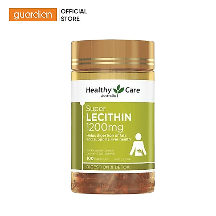 Thực Phẩm Bảo Vệ Sức Khỏe Healthy Care Super Lecithin 1200mg Hộp 100 Viên | Guardian Việt Nam