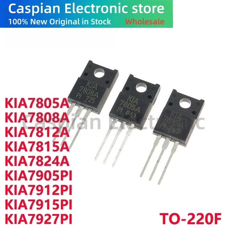 5 CHIẾC KIA7805A KIA7808A KIA7812A KIA7815A KIA7824A KIA7905PI KIA7912PI KIA7915PI KIA7927PI TO-220F