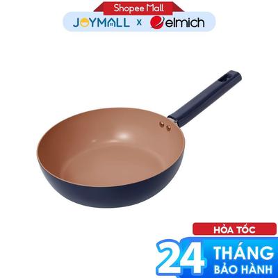 Chảo Chống Dính Ceramic Elmich EL5980 Size 20,24,26,28cm, Hàng Chính Hãng, Dùng Được Mọi Bếp-JoyMall