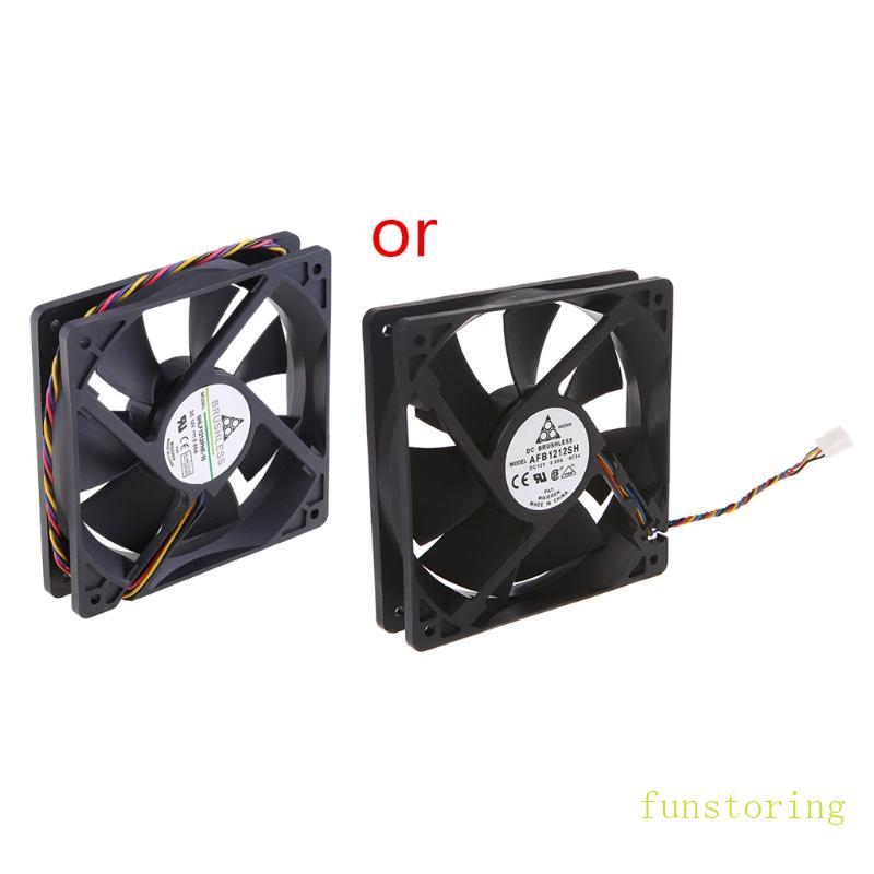 Vòng bi quạt làm mát CPU vui nhộn 12025 12V 0 8A 12cm 4400RPM Model AFB1212SH Quạt làm mát yên tĩnh 