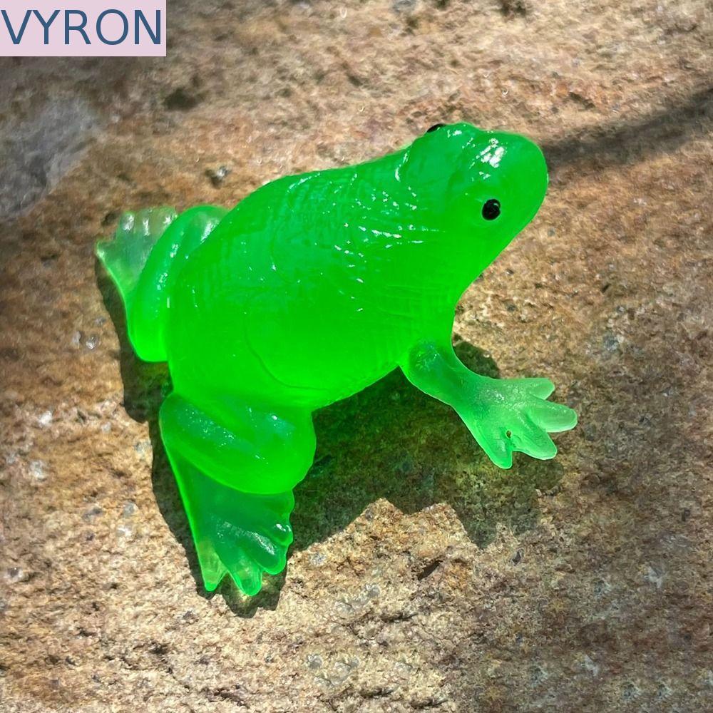 VYRON Ếch Mô Hình Đồ Chơi Đồ Chơi Cho Trẻ Em 5 Con Quấn Đồ Chơi Động Vật Buoyant Nước Bóp Ếch Đồ Chơ
