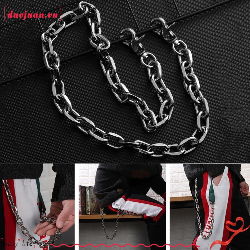 DUOJUN Ví Dây Xích Dây Thời Trang Dây Đơn Rock Punk Biker Liên Kết