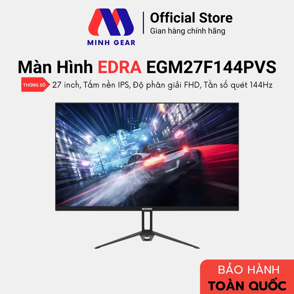 Màn Hình Gaming EDRA EGM27F144PVS 27 inch IPS FullHD 144Hz (Hàng Chính Hãng)