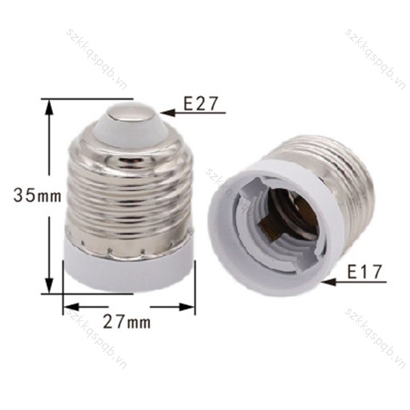 2 / 5 Chiếc E27 / E17 AC 110V 220V E27 Sang E17 Vít Ổ Cắm Điện Đế Giá Đỡ Bóng Đèn LED Halogen CFL Bộ