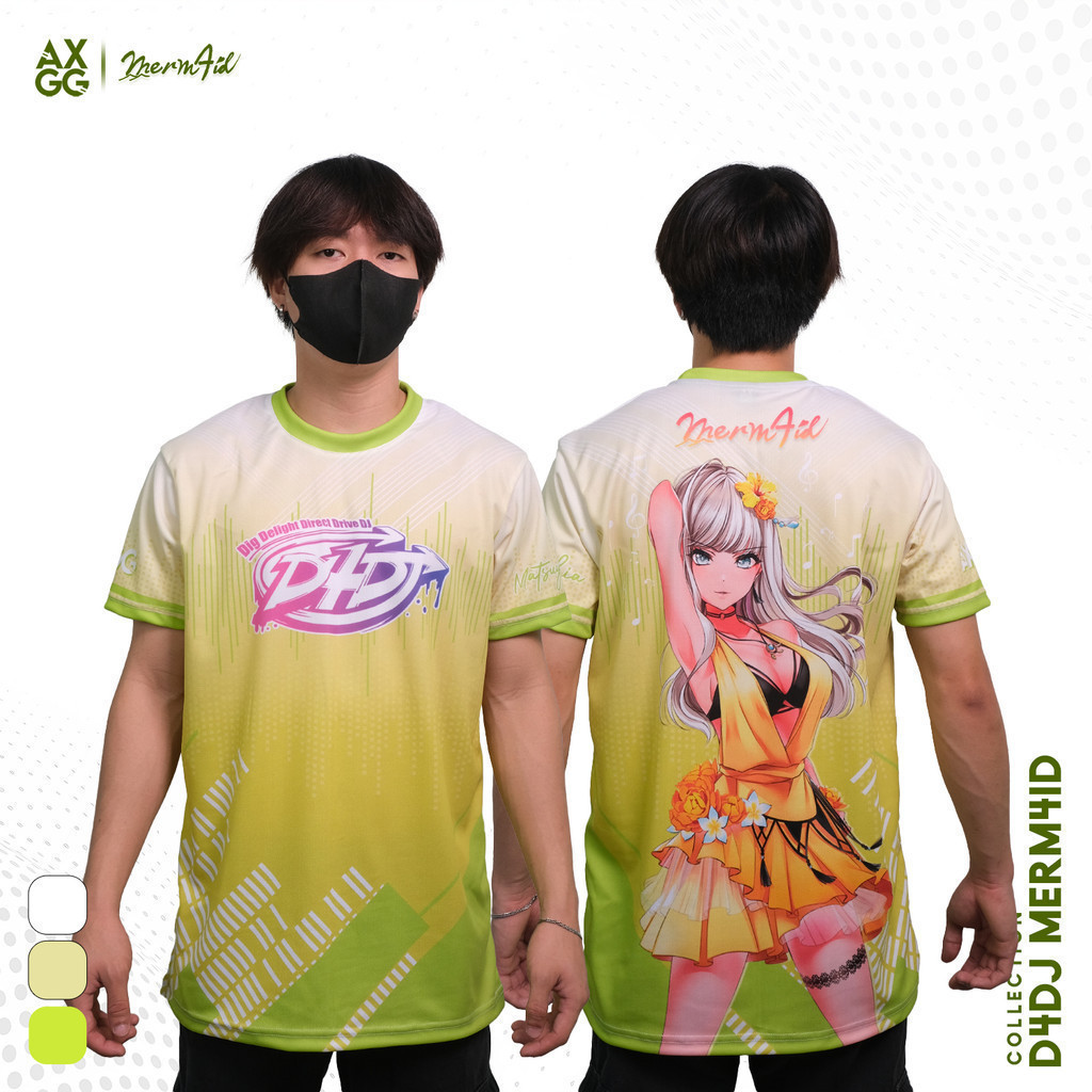 Axgg 2026 'D4dj - Áo thun chơi game Anime Merm4id'