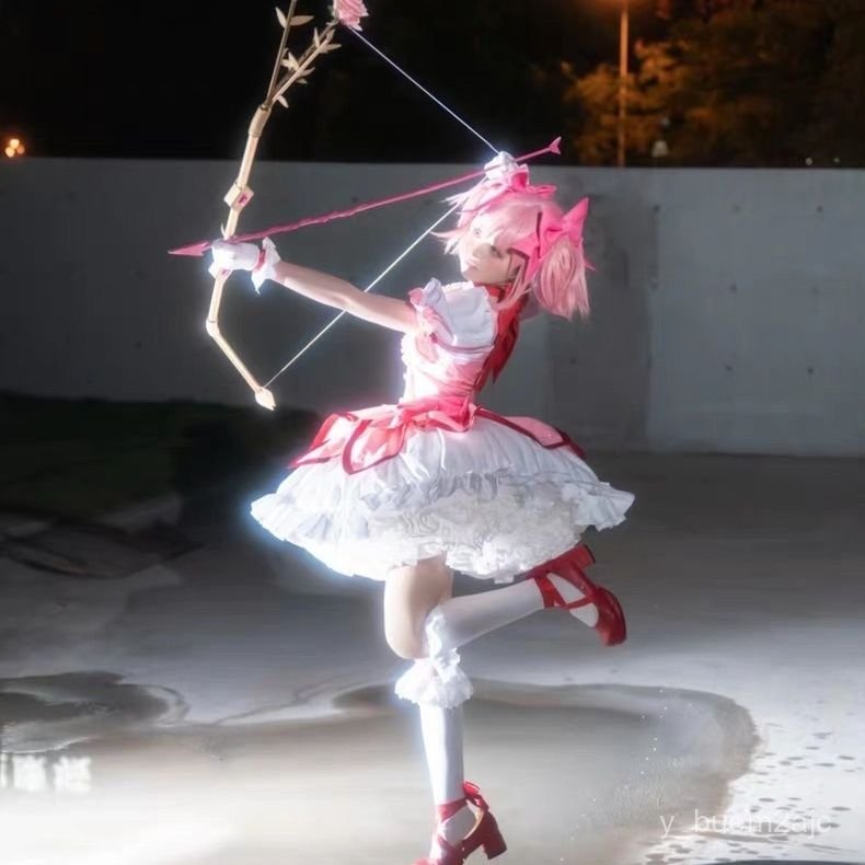 Trang phục cosplay Madoka Magica Kaname Madoka Akemi Homura anime màu hồng dễ thương cao cấp