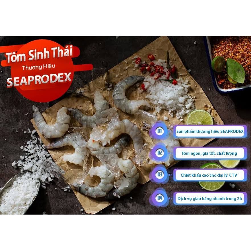 {Hỏa tốc - Hà Nội} - Tôm sú sinh thái hữu cơ 250g Size 41/50 con lẩu , nướng ,siêu ngon - Chính hãng