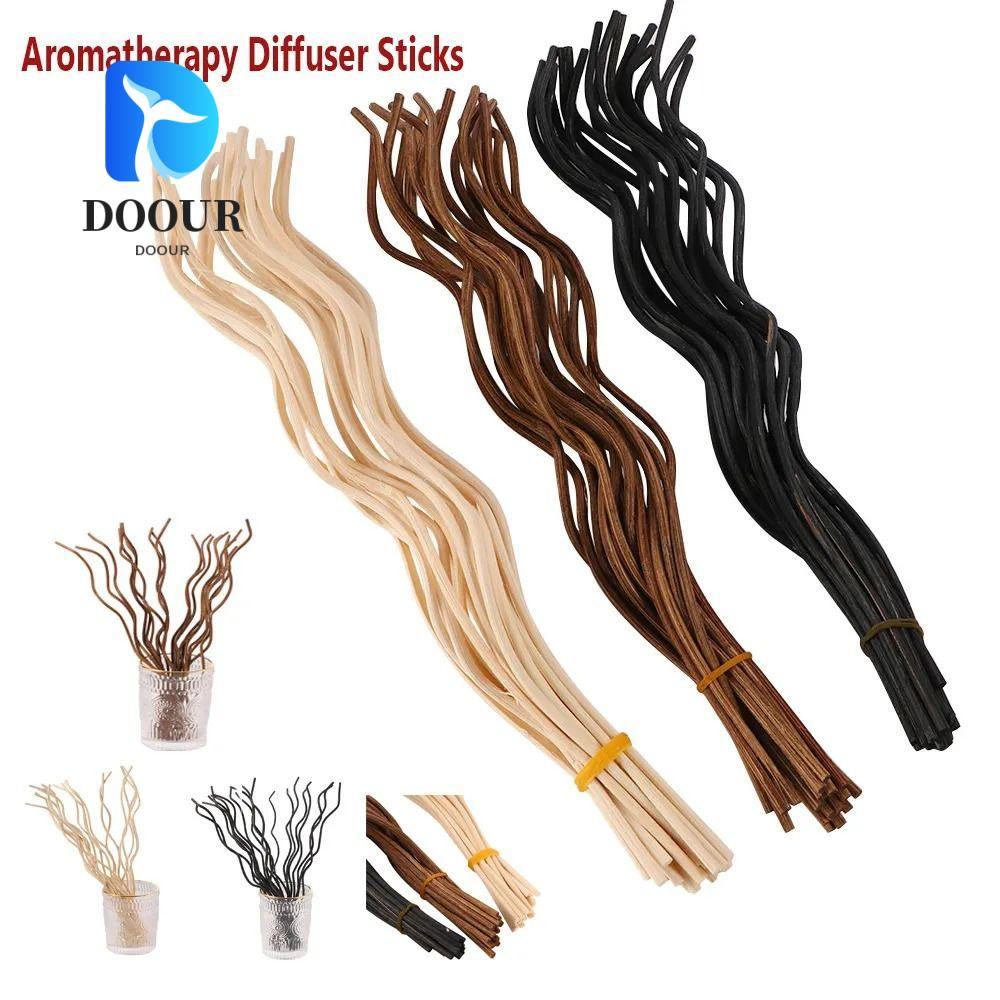 DOOURPH 20 Chiếc Diffuser Stick, Reed Fragrance Long Wavy Air Freshener Mây, 28CM Home Fragrance Bla