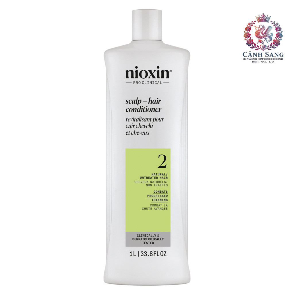 Dầu xả chống rụng tóc Nioxin System 2 Conditioner 1000ml ( New 2025) .CS