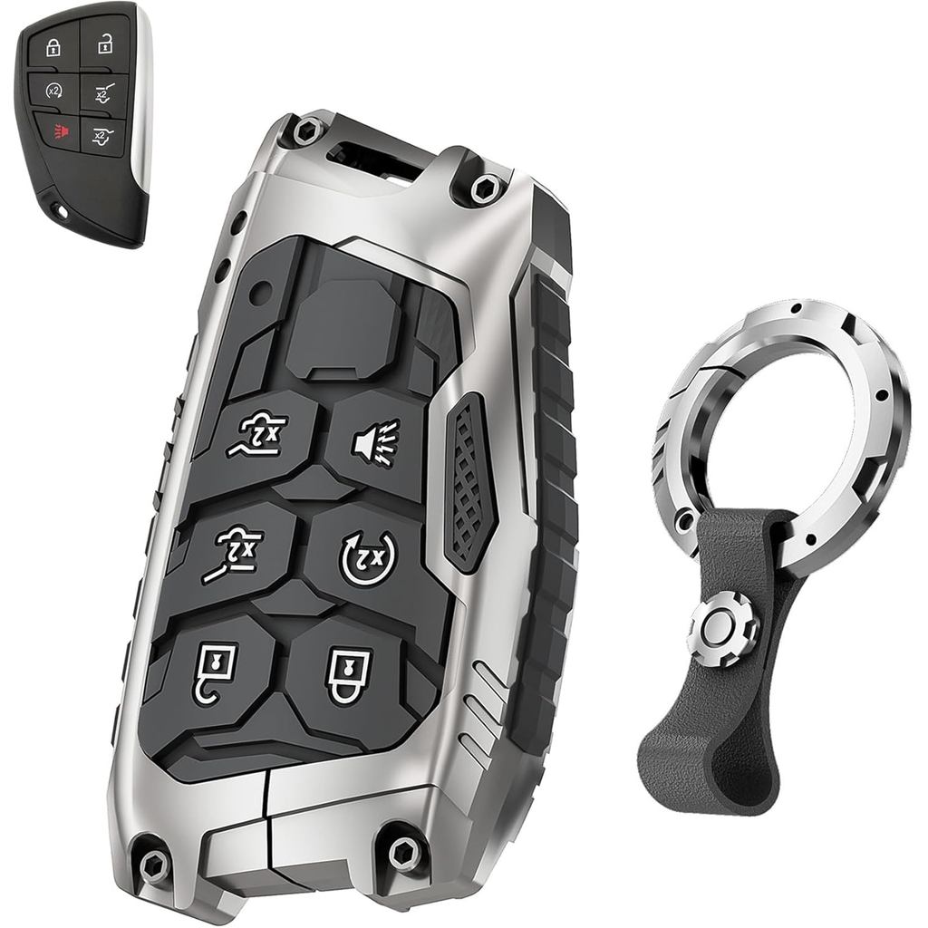 Chìa Khóa Nặng Fob Dành Cho Chevy Tahoe Suburban GMC Yukon 2026 2025-2021 6 Nút Chìa Khóa Xe Ô Tô Bả