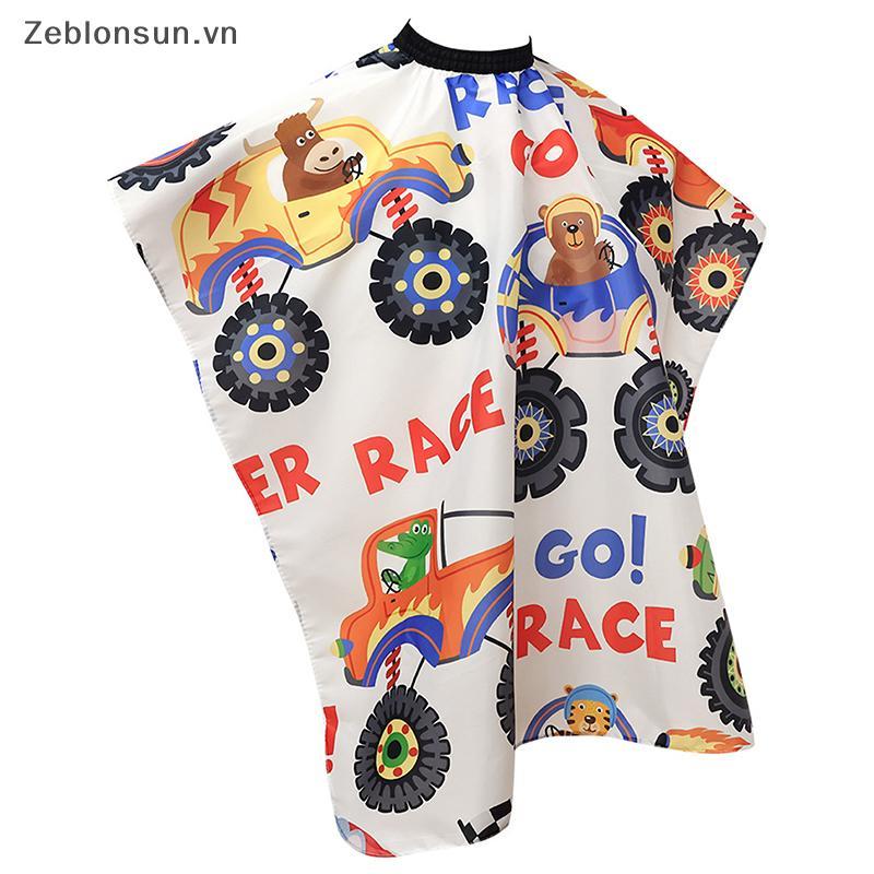# HB # Kids Cartoon Car Hairdresser Cape Professional Hair-Cut Salon Barber Wrap Cắt Áo choàng cắt t
