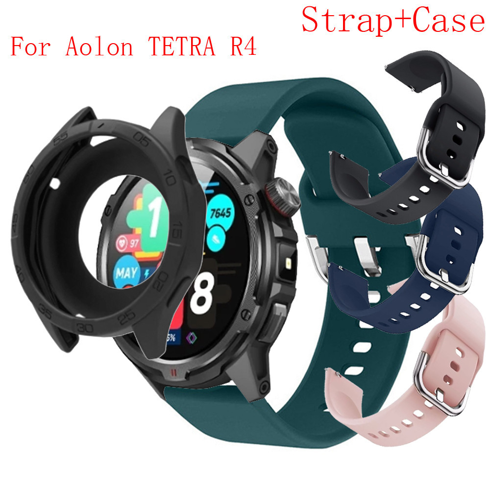 Aolon TETRA R4 Vỏ đồng hồ thông minh Vỏ bảo vệ màn hình Phụ kiện cản trước cho Aolon TETRA R4 Dây đe