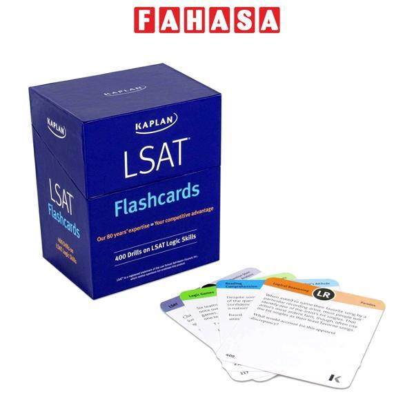 Sách ngoại văn: LSAT Prep Flashcards: 400 Drills On LSAT Logic Skills (Kaplan Test Prep)