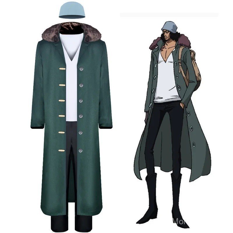 Kuzan Trang Phục Hóa Trang Anime 🍎 Lễ Hội Halloween Đảng Biểu Diễn Mũ Quần Top Trang Phục Kuzan Tran