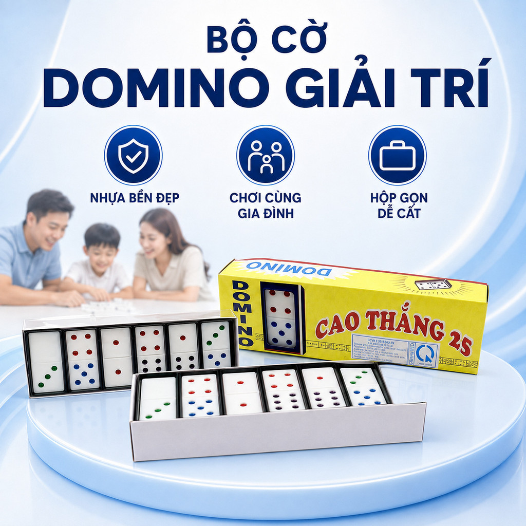 Cờ Domino Giải Trí Loại Đẹp Nhựa Tốt