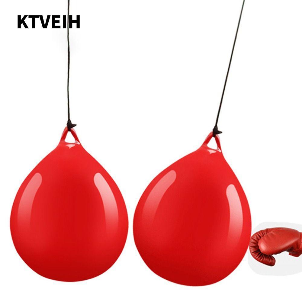 KTVEIH Aqua Punching Bag, PVC Heavy Duty Boxing Water Aqua Bag, Treo Red Boxing Practice Tie Speed B