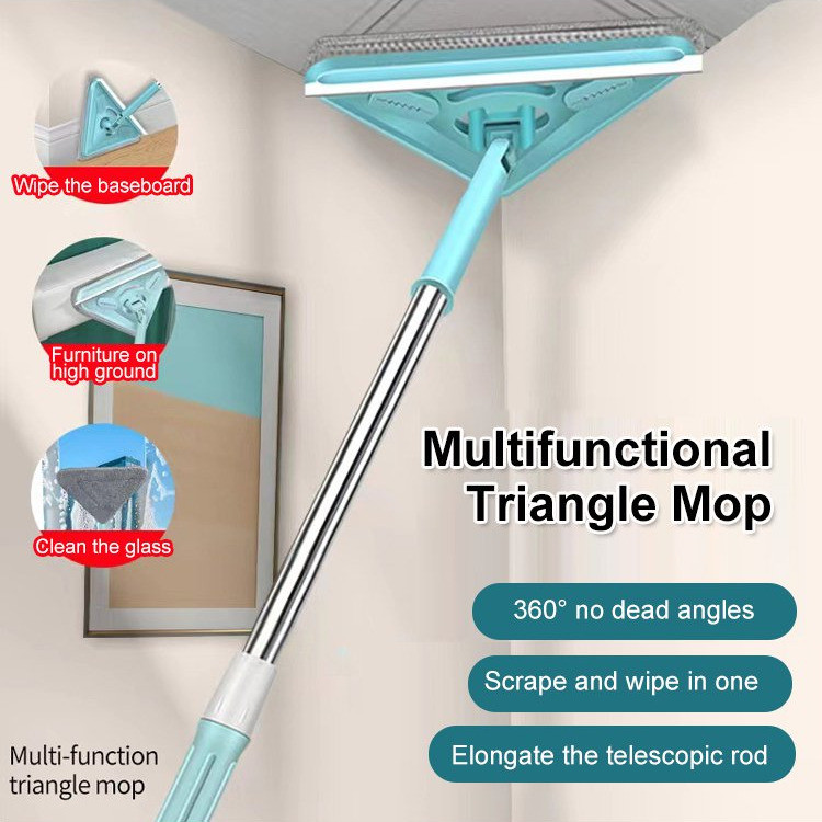 【Đa Năng Tiện Lợi】[Effortless Cleaning] 【Wet & Dry Dual-Use】Triangular Cleaning For Floor/Glass/Home