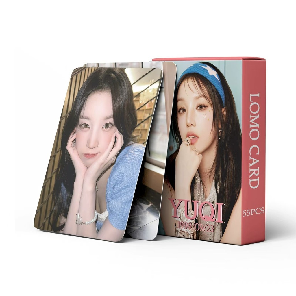 55 GIDLE Photocards YUQI Song YUQI (G) I-DLE Merchandise Concert LOMO Cards