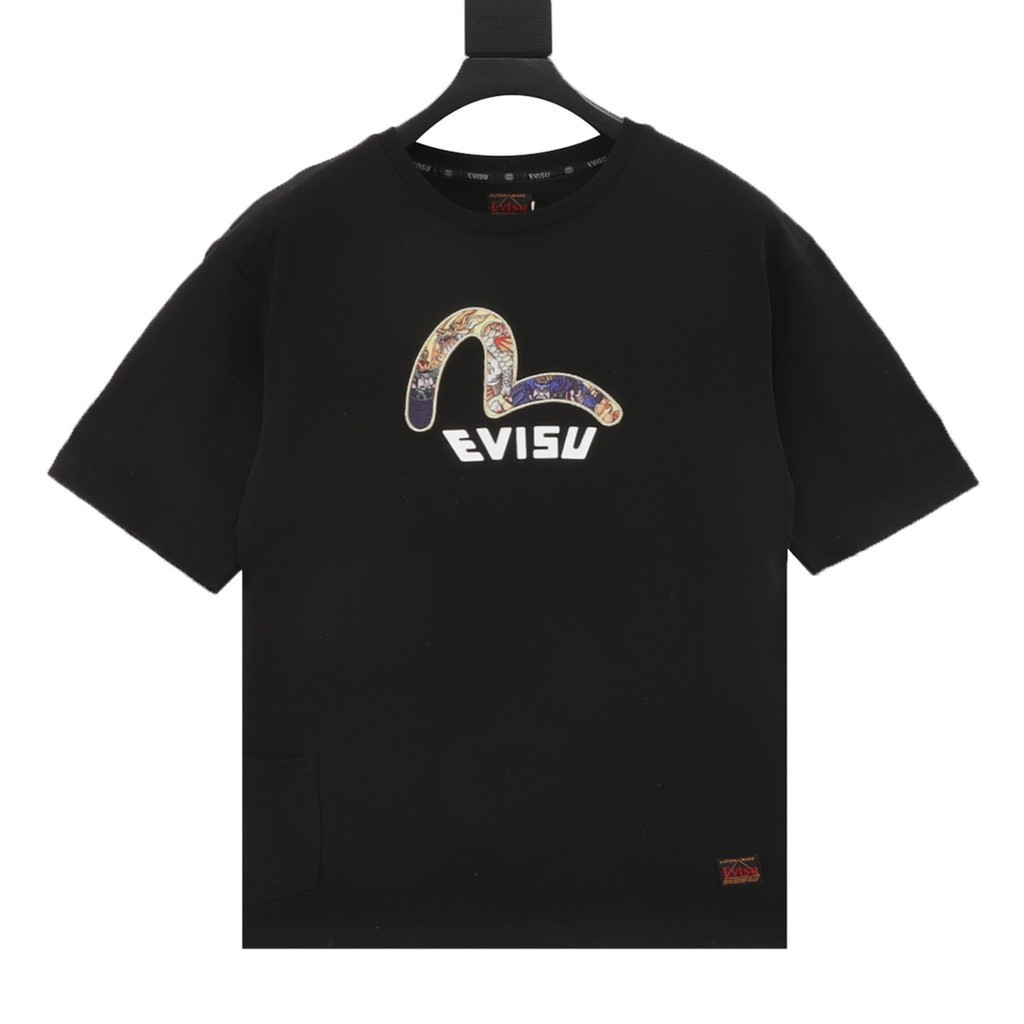 Áo thun Evisu / Áo thun Evisu Nam Nữ Áo in hình Áo thun dáng rộng Áo thấm mồ hôi thể dục TW