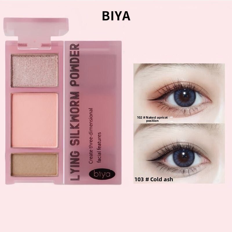 Phấn mắt BIYA Phấn mắt Matte Pearl Natural Shadow Highlight Contour Eyeshadow Palette Muticolour Eye