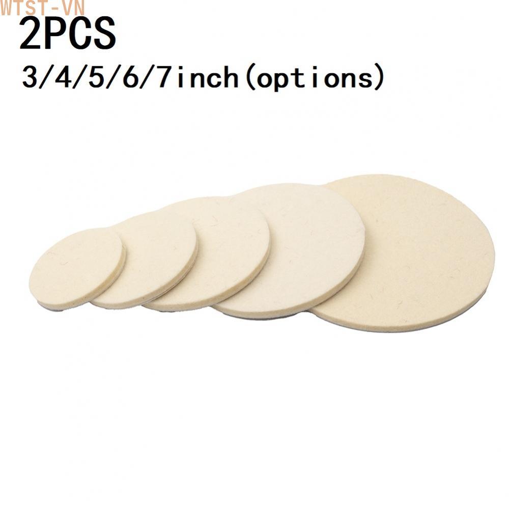 Get Perfect Shine with 2pcs Wool Felt Polishing Wheel for Glass Stainless Steel