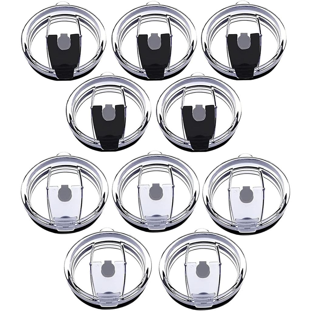 Nắp Tumbler Chống tràn 20oz, 10 gói Nắp chống bắn cho Beast, Juro, Ozark Trail, Rae Dunn, Atlin, Cốc