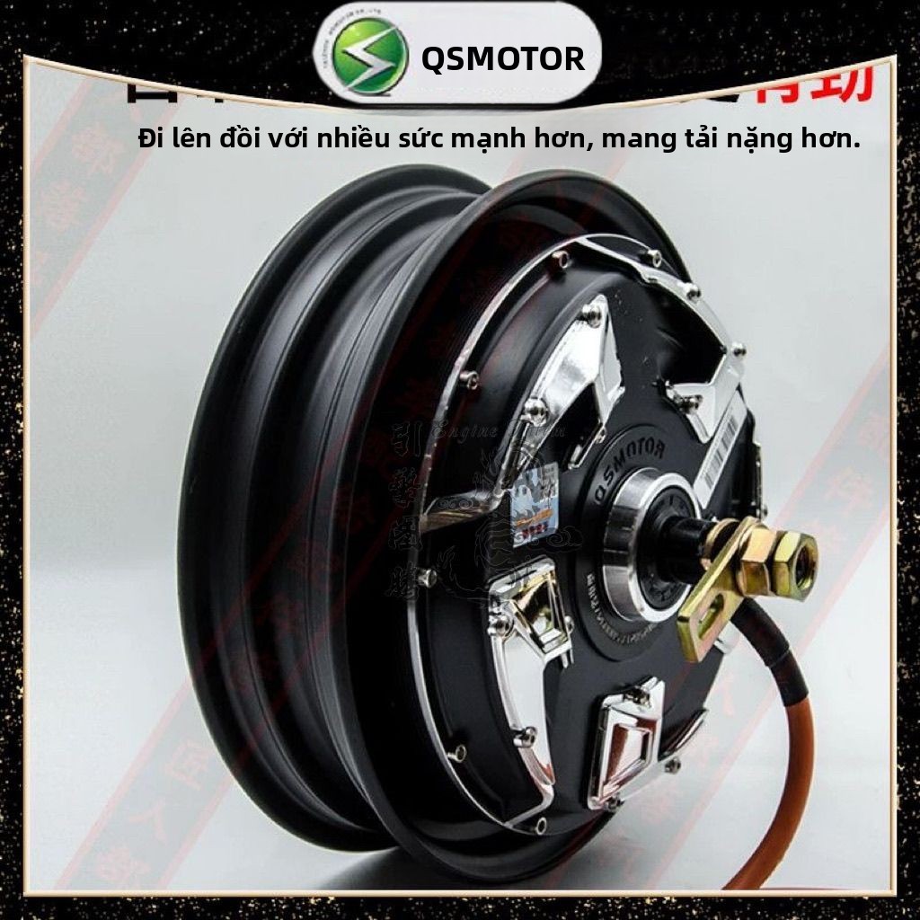 Động cơ xe điện QS Motor thế hệ 4 10/12 inch 2000W/3000W tiết kiệm điện bền bỉ
