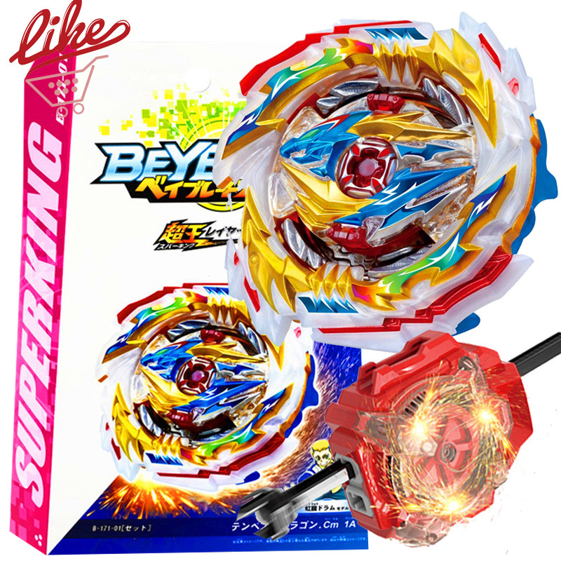 Flame B171 Tempest Dragon Spinning Tops Set với Superking String Bey Launcher